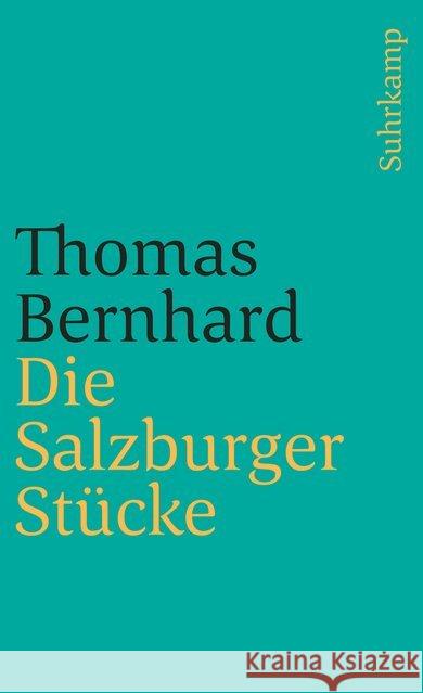Die Salzburger Stücke Bernhard, Thomas 9783518367575