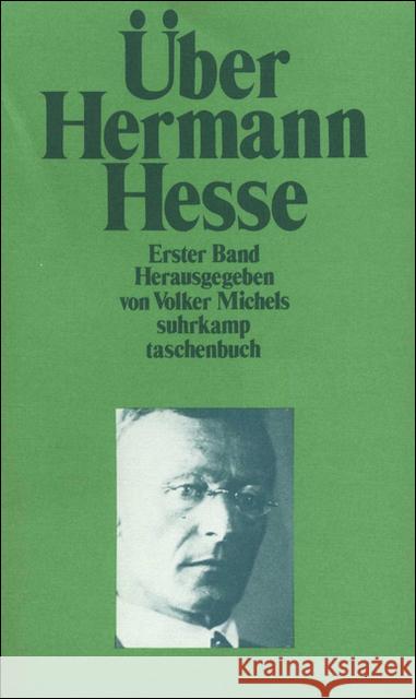 Über Hermann Hesse. Bd.1 : 1904-1962 Michels, Volker   9783518368312 Suhrkamp