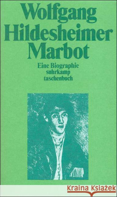 Marbot : Eine Biographie Hildesheimer, Wolfgang 9783518375099 Suhrkamp