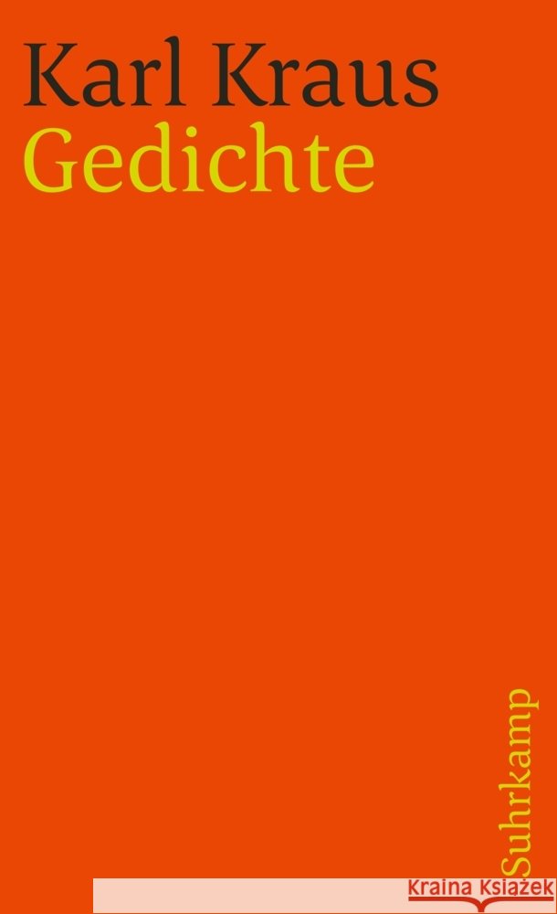 Schriften in den suhrkamp taschenbüchern. Erste Abteilung. Zwölf Bände Kraus, Karl 9783518378199 Suhrkamp Verlag