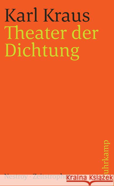 Schriften in den suhrkamp taschenbüchern. Zweite Abteilung. Acht Bände Kraus, Karl 9783518378243