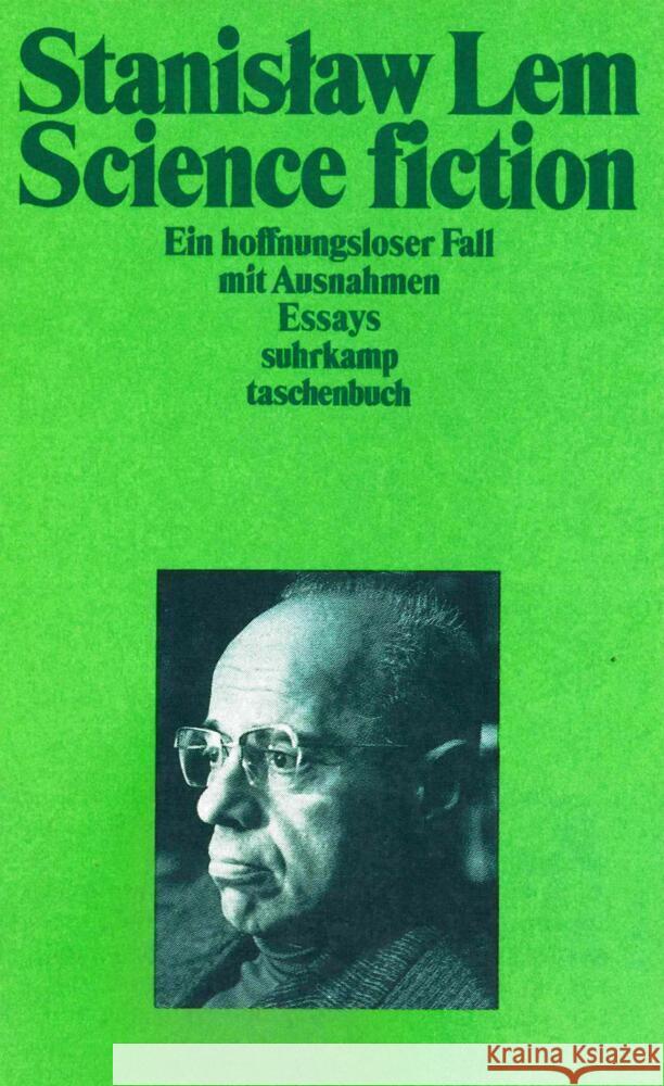 Science-fiction: ein hoffnungsloser Fall mit Ausnahmen Lem, Stanislaw 9783518379394 Suhrkamp Verlag