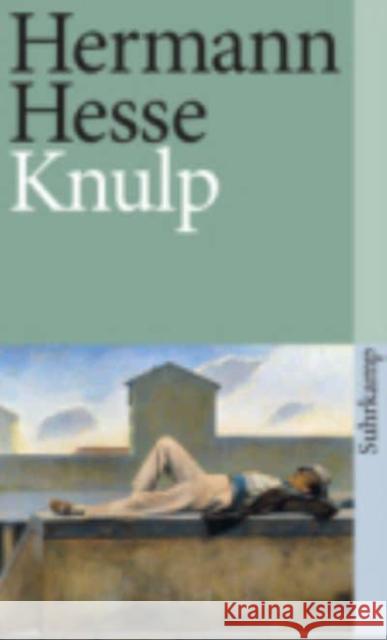 Knulp Hermann Hesse 9783518380710 Suhrkamp Verlag