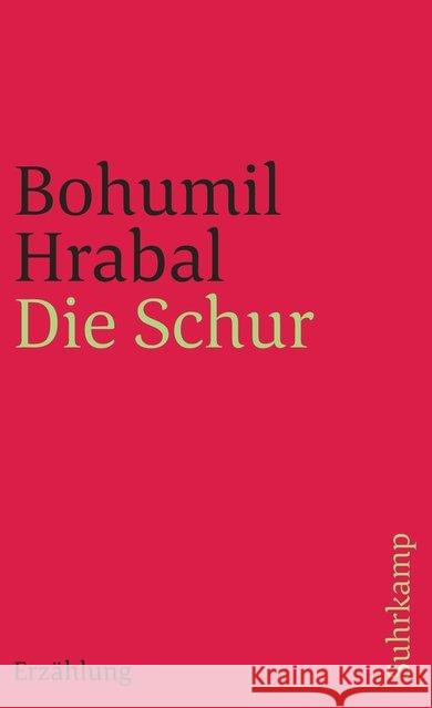 Die Schur Hrabal, Bohumil 9783518381137 Suhrkamp