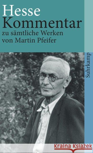 Hesse-Kommentar zu sämtlichen Werken Pfeifer, Martin 9783518382400