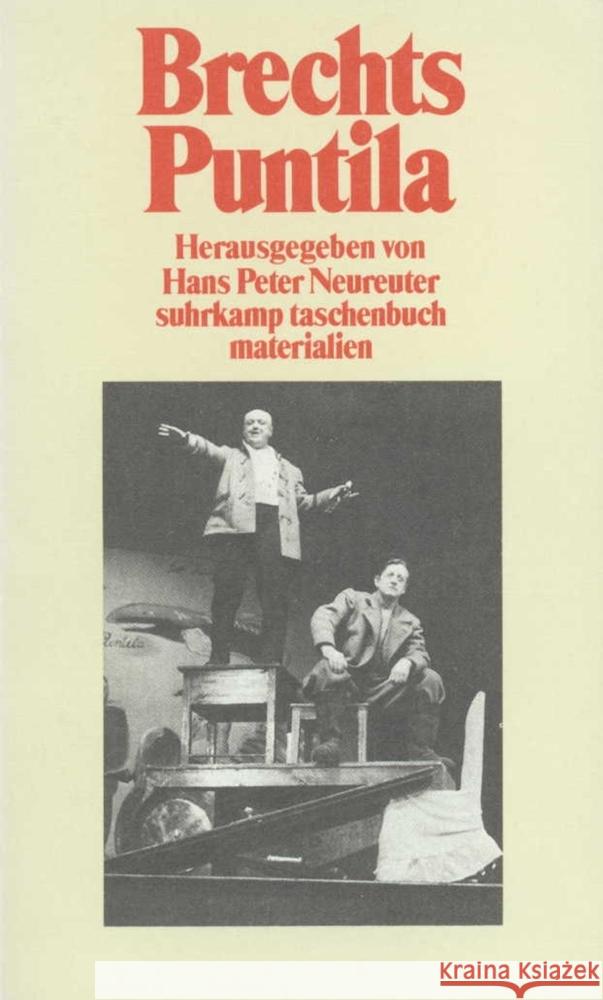 Brechts »Herr Puntila und sein Knecht Matti« Brecht, Bertolt 9783518385647 Suhrkamp Verlag