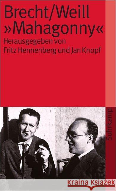 'Mahagonny' Brecht, Bertolt; Weill, Kurt 9783518385814 Suhrkamp