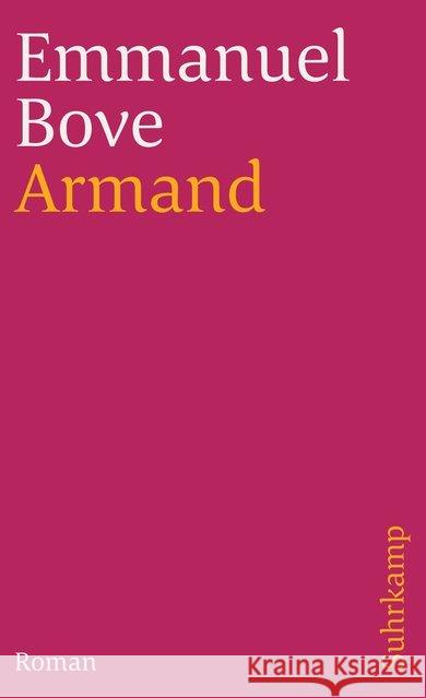 Armand : Roman Bove, Emmanuel 9783518386675