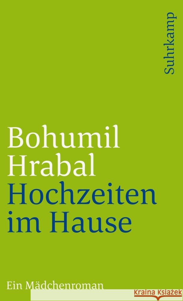 Hochzeiten im Hause Hrabal, Bohumil 9783518389140 Suhrkamp Verlag
