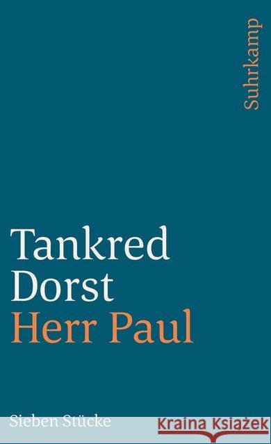 Herr Paul Dorst, Tankred 9783518389973