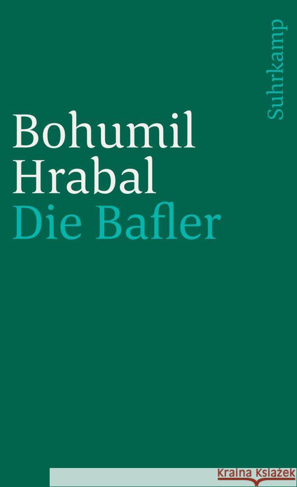 Die Bafler Hrabal, Bohumil 9783518392638