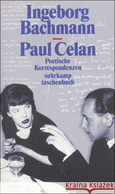 Poetische Korrespondenzen : Vierzehn Beiträge Bachmann, Ingeborg Celan, Paul Böschenstein, Bernhard 9783518396278 Suhrkamp