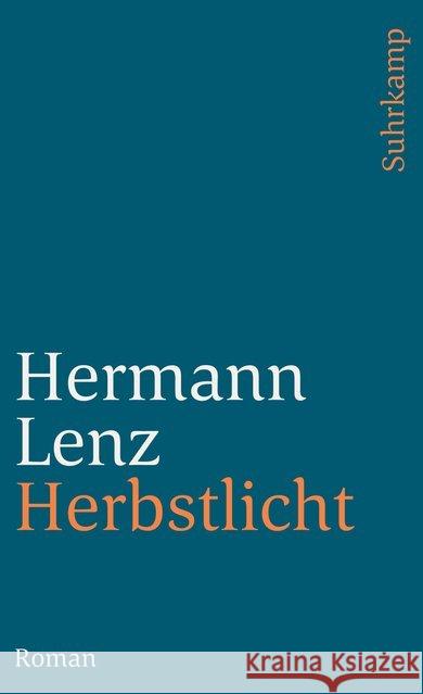 Herbstlicht Lenz, Hermann 9783518396391 Suhrkamp