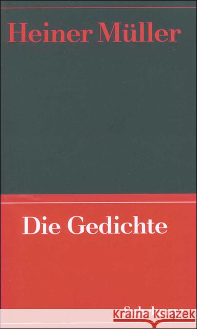 Die Gedichte Müller, Heiner 9783518408933