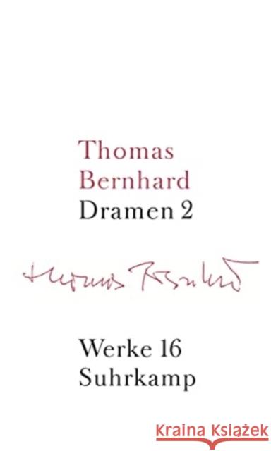 Dramen. Tl.2 Bernhard, Thomas Mittermayer, Manfred Winkler, Jean-Marie 9783518415160 Suhrkamp
