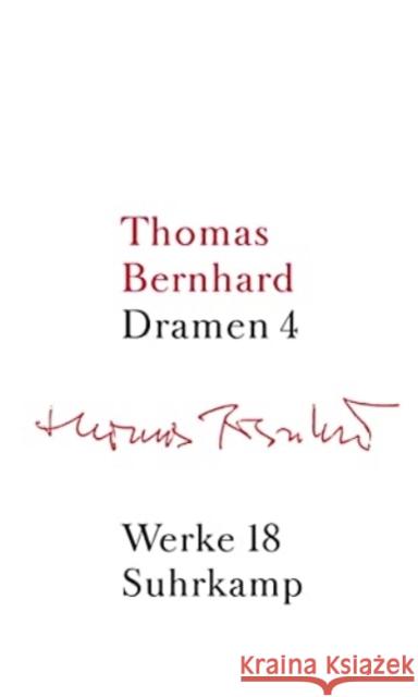 Dramen. Tl.4 Bernhard, Thomas Judex, Bernhard Mittermayer, Manfred 9783518415184 Suhrkamp