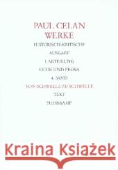 Von Schwelle zu Schwelle, 2 Tle. : Text; Apparat Celan, Paul Allemann, Beda Bücher, Rolf 9783518416259