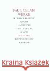 Eingedunkelt : Text und Apparat Celan, Paul Allemann, Beda Bücher, Rolf 9783518418529 Suhrkamp