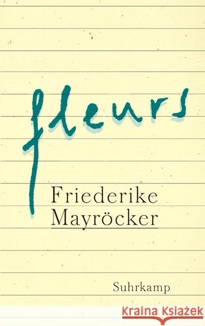 fleurs Mayröcker, Friederike 9783518425206