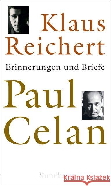 Paul Celan : Erinnerungen und Briefe Reichert, Klaus 9783518429266 Suhrkamp