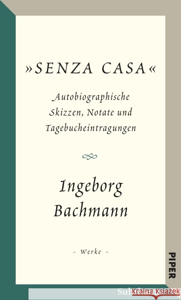 Salzburger Bachmann Edition Bachmann, Ingeborg 9783518431573