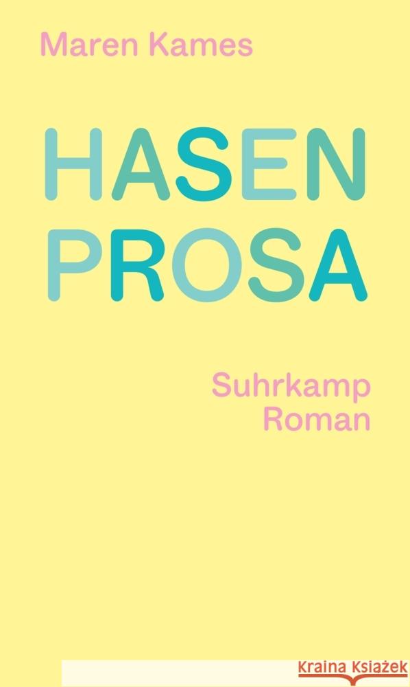 Hasenprosa Kames, Maren 9783518431689