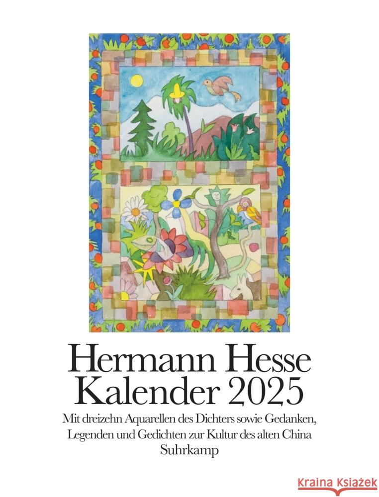 Kalender 2025 Hesse, Hermann 9783518431849 Suhrkamp