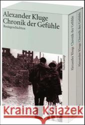 Chronik der Gefühle, 2 Bde. : Basisgeschichten; Lebensläufe. Ausgezeichnet mit dem Bremer Literaturpreis 2001 Kluge, Alexander   9783518456521 Suhrkamp