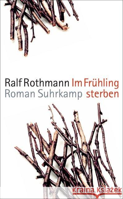 Im Frühling sterben : Roman Rothmann, Ralf 9783518466803 Suhrkamp