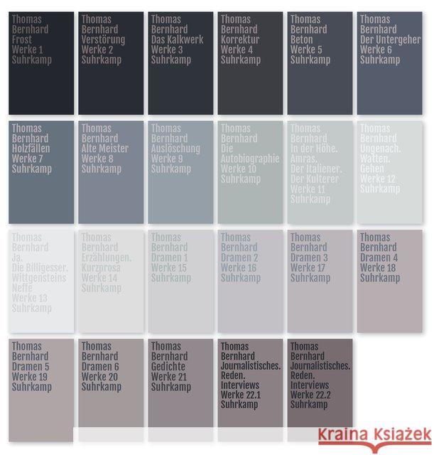Werke, 22 Bde. Bernhard, Thomas 9783518468500