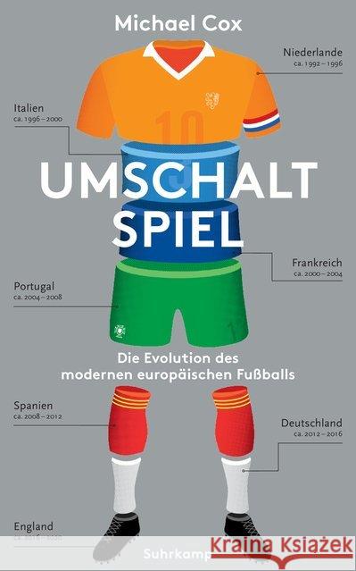 Umschaltspiel : Die Evolution des modernen europäischen Fußballs Cox, Michael 9783518470763 Suhrkamp