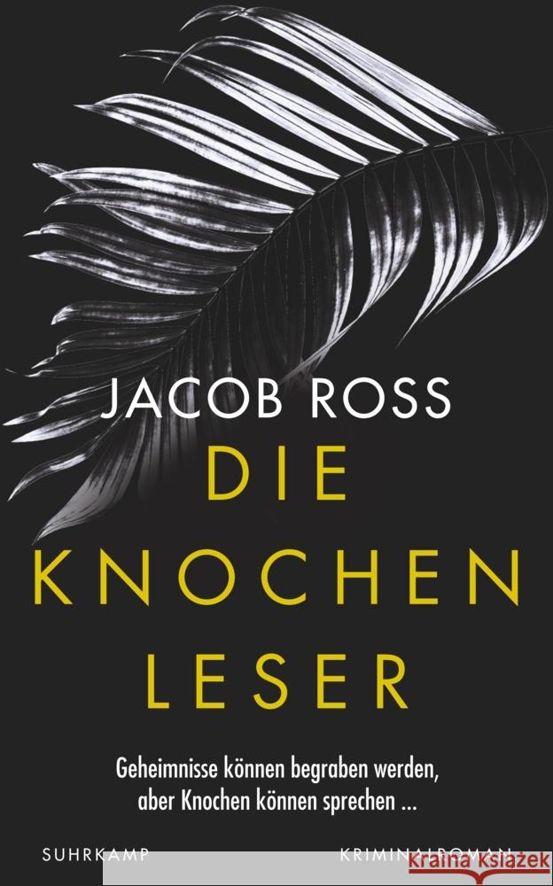 Die Knochenleser Ross, Jacob 9783518472361 Suhrkamp