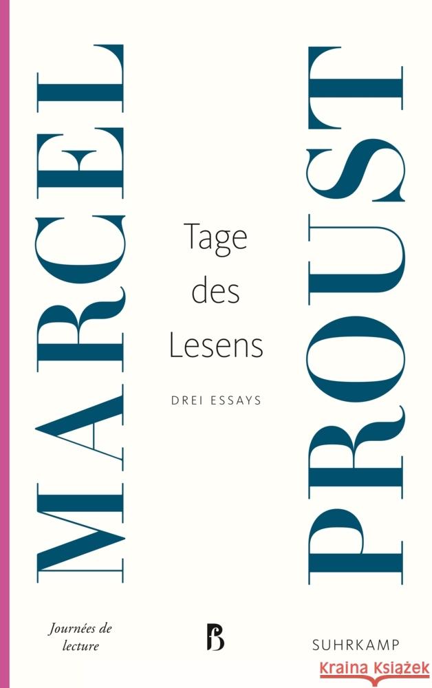 Tage des Lesens Proust, Marcel 9783518473535 Suhrkamp