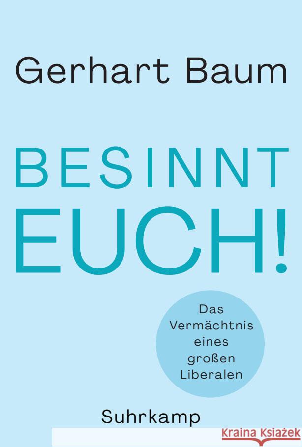 Besinnt Euch! Baum, Gerhart 9783518474983