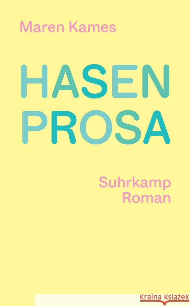 Hasenprosa Kames, Maren 9783518475232