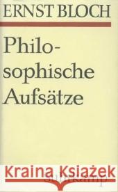 Philosophische Aufsätze zur objektiven Phantasie Bloch, Ernst 9783518570395