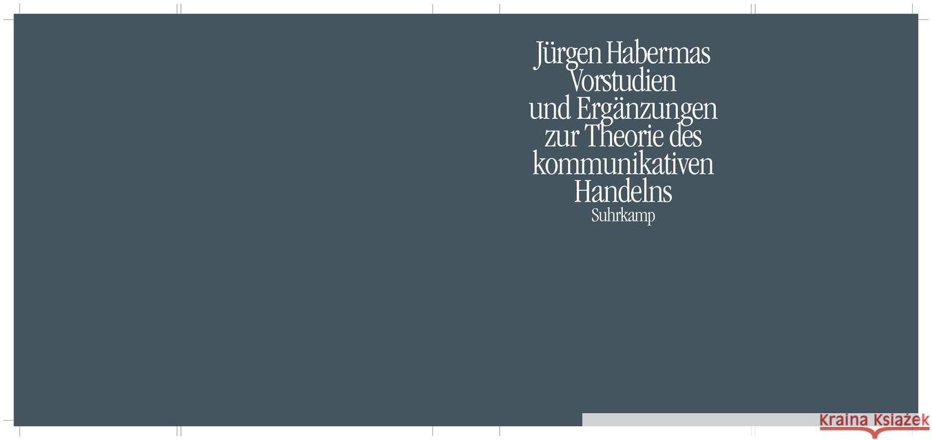 Vorstudien und Ergänzungen zur Theorie des kommunikativen Handelns Habermas, Jürgen 9783518576519