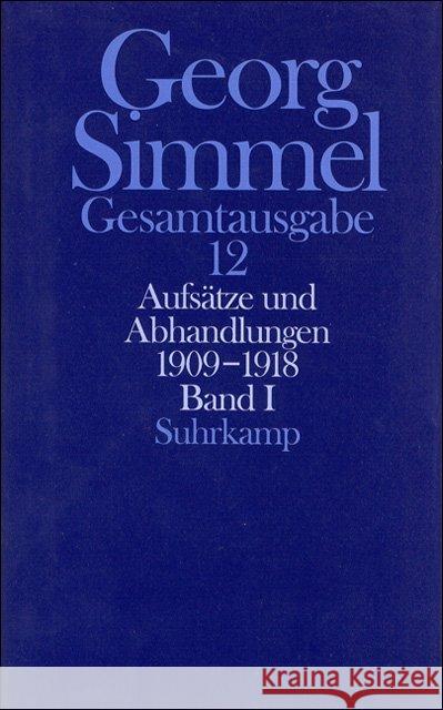 Aufsätze und Abhandlungen 1909-1918. Tl.1  9783518579626 Suhrkamp