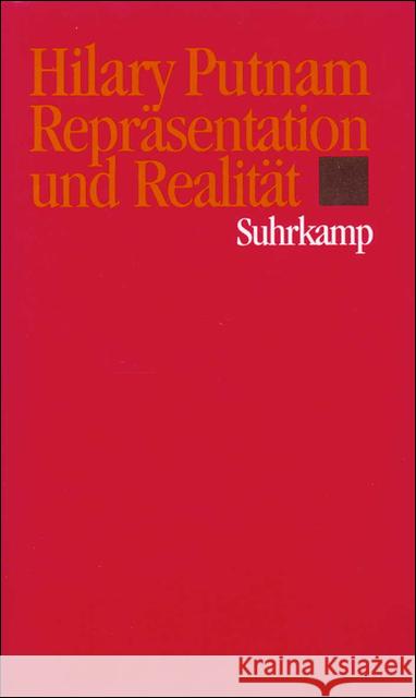 Repräsentation und Realität Putnam, Hilary 9783518580905