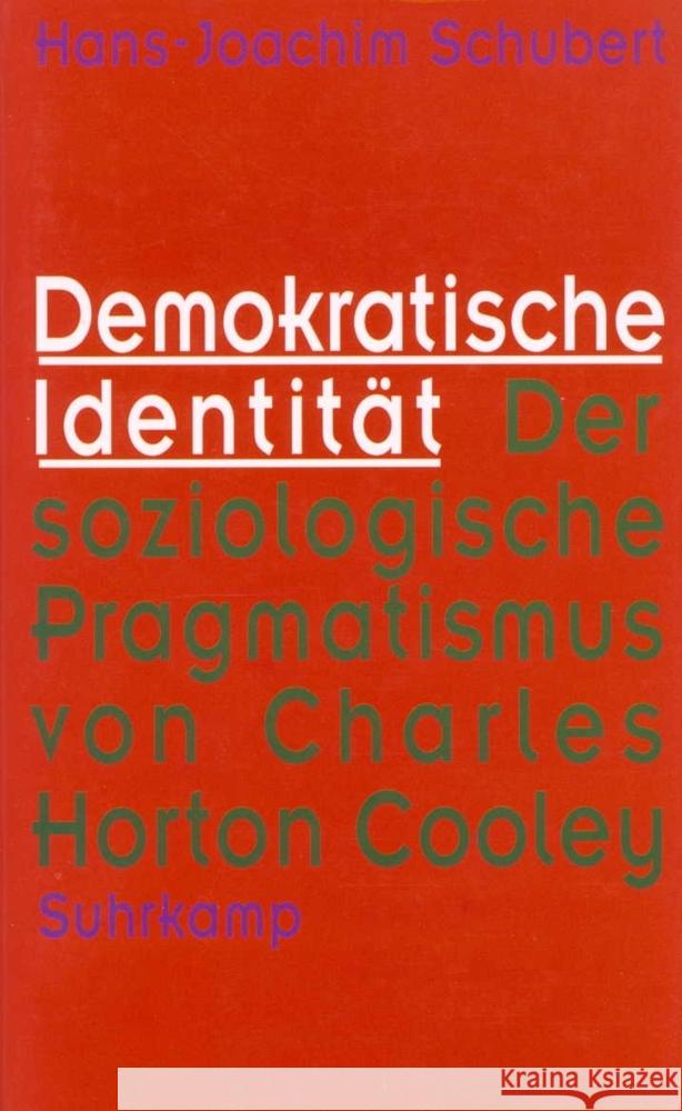 Demokratische Identität Schubert, Hans-Joachim 9783518582053