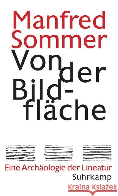 Von der Bildfläche : Eine Archäologie der Lineatur Sommer, Manfred 9783518586839