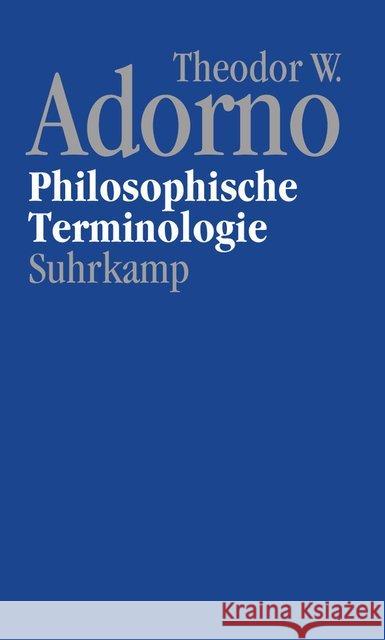 Philosophische Terminologie  9783518586891 Suhrkamp