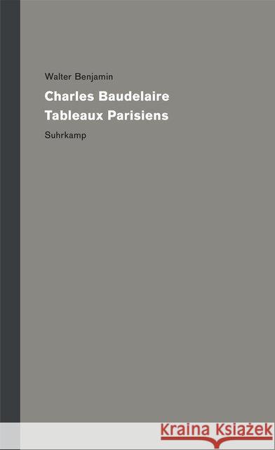 Charles Baudelaire, Tableaux Parisiens  9783518587041 Suhrkamp