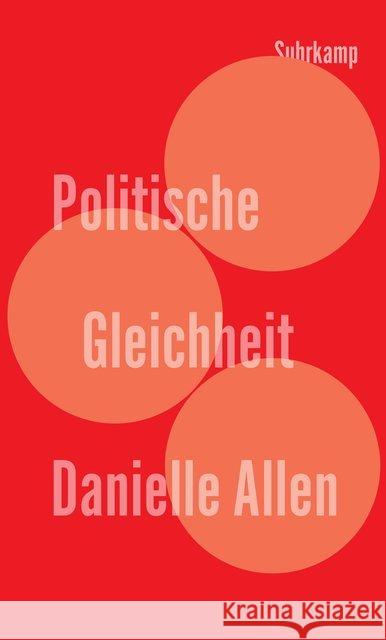 Politische Gleichheit Allen, Danielle 9783518587515