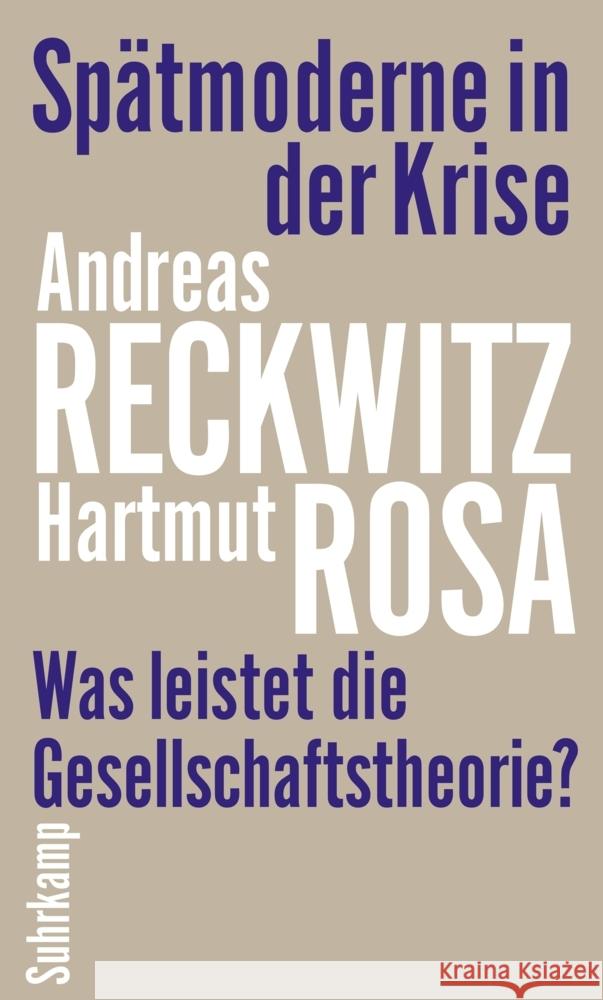 Spätmoderne in der Krise Reckwitz, Andreas, Rosa, Hartmut 9783518587751