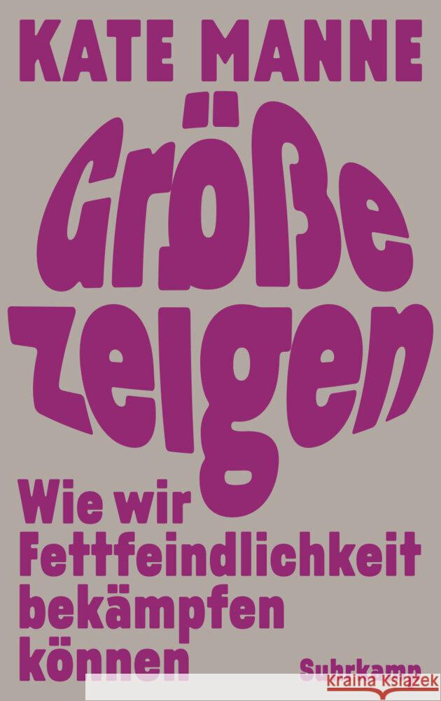 Größe zeigen Manne, Kate 9783518588383