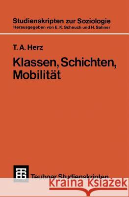 Klassen, Schichten, Mobilität Herz, Thomas 9783519000464