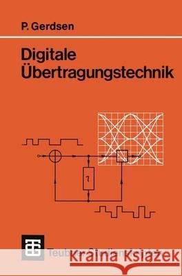 Digitale Übertragungstechnik Peter Gerdsen 9783519000938 Vieweg+teubner Verlag