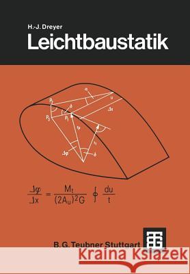 Leichtbaustatik Hans-Joachim Dreyer 9783519029519 Vieweg+teubner Verlag