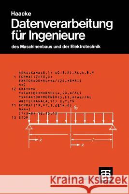 Datenverarbeitung Für Ingenieure: Des Maschinenbaus Und Der Elektrotechnik Becker, Jürgen 9783519065135